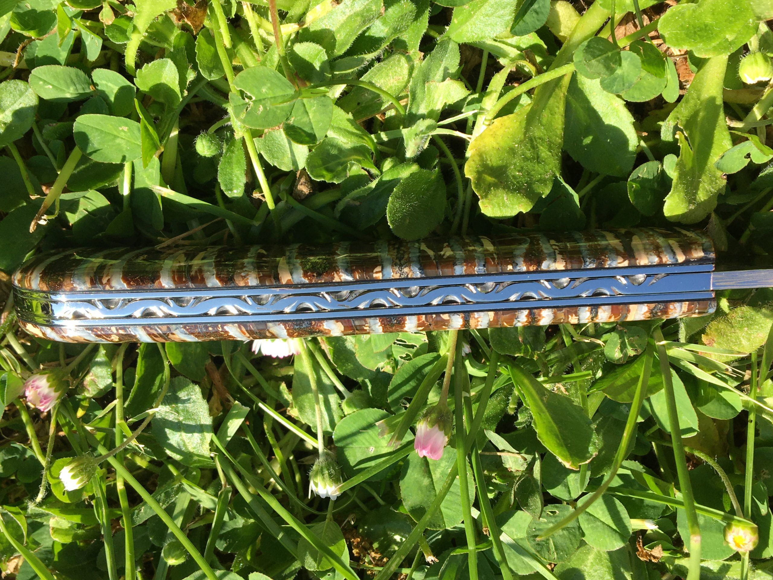 Couteau lailloux - Molaire - Mammouth - Maxime Surjous - Coutellerie La Civette - Saint Jean de Luz - Pays Basque